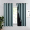NICETOWN Total Shade Patio Door Curtain, Heavy-Duty Full Light Shading Sliding Door Drape Room Divider Curtain, Vertical Blinds for Window（1 Panels, 100 inches Wide x 84 inches Long, Gray(Greyish Blue)