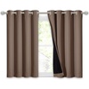 NICETOWN Total Shade Patio Door Curtain, Heavy-Duty Full Light Shading Sliding Door Drape Room Divider Curtain, Vertical Blinds for Window（1 Panels, 100 inches Wide x 84 inches Long, Gray(Cappuccino)