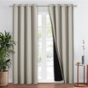 NICETOWN Total Shade Patio Door Curtain, Heavy-Duty Full Light Shading Sliding Door Drape Room Divider Curtain, Vertical Blinds for Window（1 Panels, 100 inches Wide x 84 inches Long, Gray(Natural)