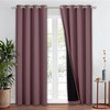 NICETOWN Total Shade Patio Door Curtain, Heavy-Duty Full Light Shading Sliding Door Drape Room Divider Curtain, Vertical Blinds for Window（1 Panels, 100 inches Wide x 84 inches Long, Gray(Dry Rose)