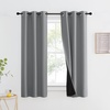 NICETOWN Total Shade Patio Door Curtain, Heavy-Duty Full Light Shading Sliding Door Drape Room Divider Curtain, Vertical Blinds for Window（1 Panels, 100 inches Wide x 84 inches Long, Gray(Silver Grey)