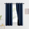 NICETOWN Total Shade Patio Door Curtain, Heavy-Duty Full Light Shading Sliding Door Drape Room Divider Curtain, Vertical Blinds for Window（1 Panels, 100 inches Wide x 84 inches Long, Gray(Navy)