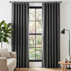 NICETOWN 2 Panels Faux Linen 100% Blackout Curtains for Living Room, Rod Pocket/Back Tab/Hook Belt Room Darkening Window Treatment with Liner Thermal Curtains for Bedroom, Natural, W50 x L96(100% Blackout – Charcoal Gray)
