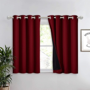 NICETOWN Total Shade Patio Door Curtain, Heavy-Duty Full Light Shading Sliding Door Drape Room Divider Curtain, Vertical Blinds for Window（1 Panels, 100 inches Wide x 84 inches Long, Gray(Burgundy Red)