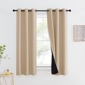NICETOWN Total Shade Patio Door Curtain, Heavy-Duty Full Light Shading Sliding Door Drape Room Divider Curtain, Vertical Blinds for Window（1 Panels, 100 inches Wide x 84 inches Long, Gray(Biscotti Beige)