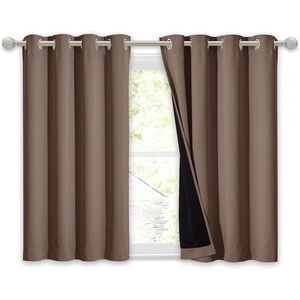 NICETOWN Total Shade Patio Door Curtain, Heavy-Duty Full Light Shading Sliding Door Drape Room Divider Curtain, Vertical Blinds for Window（1 Panels, 100 inches Wide x 84 inches Long, Gray(Cappuccino)