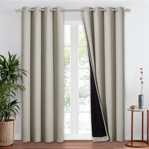 NICETOWN Total Shade Patio Door Curtain, Heavy-Duty Full Light Shading Sliding Door Drape Room Divider Curtain, Vertical Blinds for Window（1 Panels, 100 inches Wide x 84 inches Long, Gray(Natural)