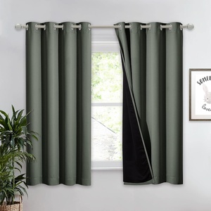 NICETOWN Total Shade Patio Door Curtain, Heavy-Duty Full Light Shading Sliding Door Drape Room Divider Curtain, Vertical Blinds for Window（1 Panels, 100 inches Wide x 84 inches Long, Gray(Dark Mallard)