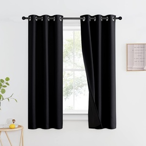NICETOWN Total Shade Patio Door Curtain, Heavy-Duty Full Light Shading Sliding Door Drape Room Divider Curtain, Vertical Blinds for Window（1 Panels, 100 inches Wide x 84 inches Long, Gray(Black)