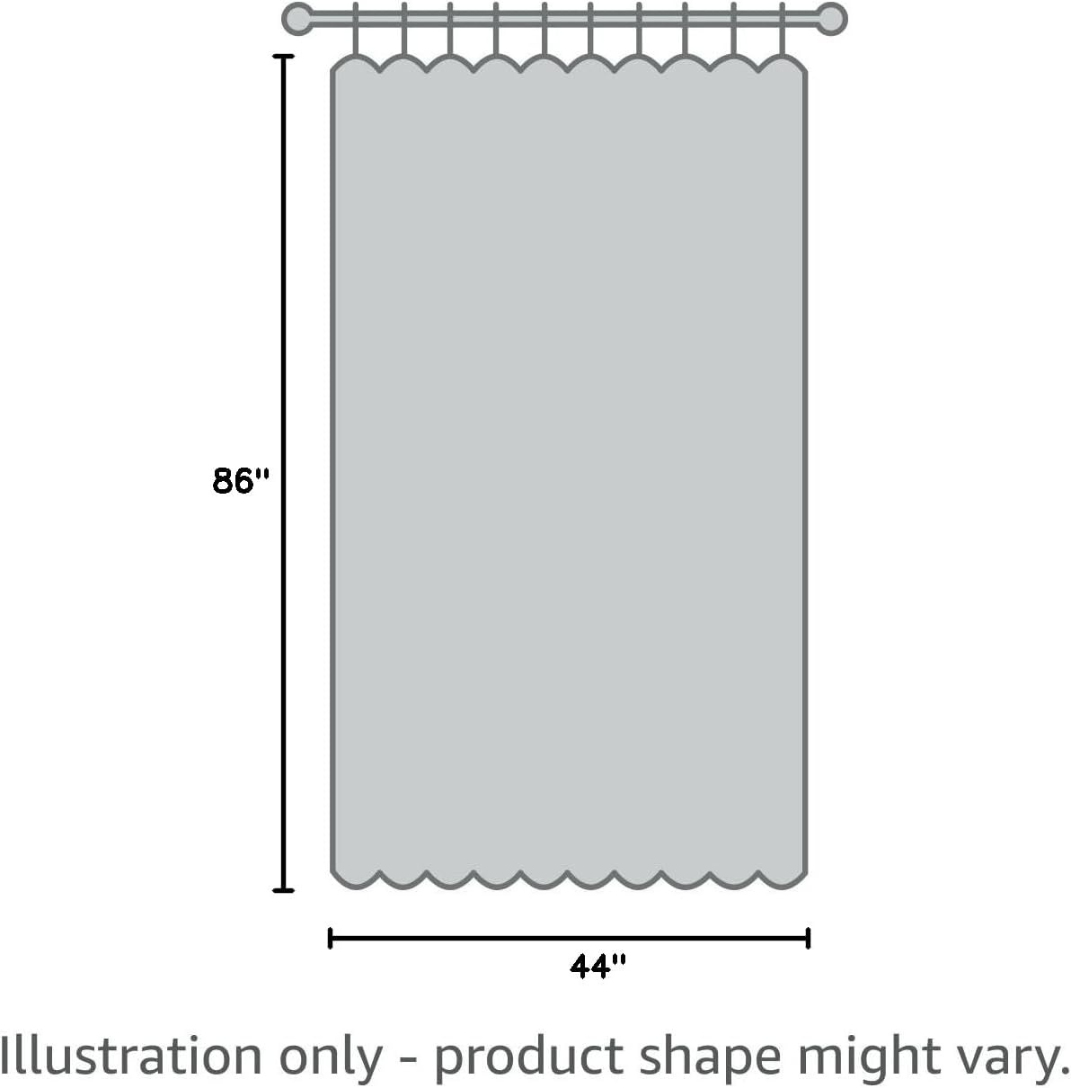 image:imageNICETOWN Grey Blackout French Door Curtain Thermal Insulated Window CoverGrey
