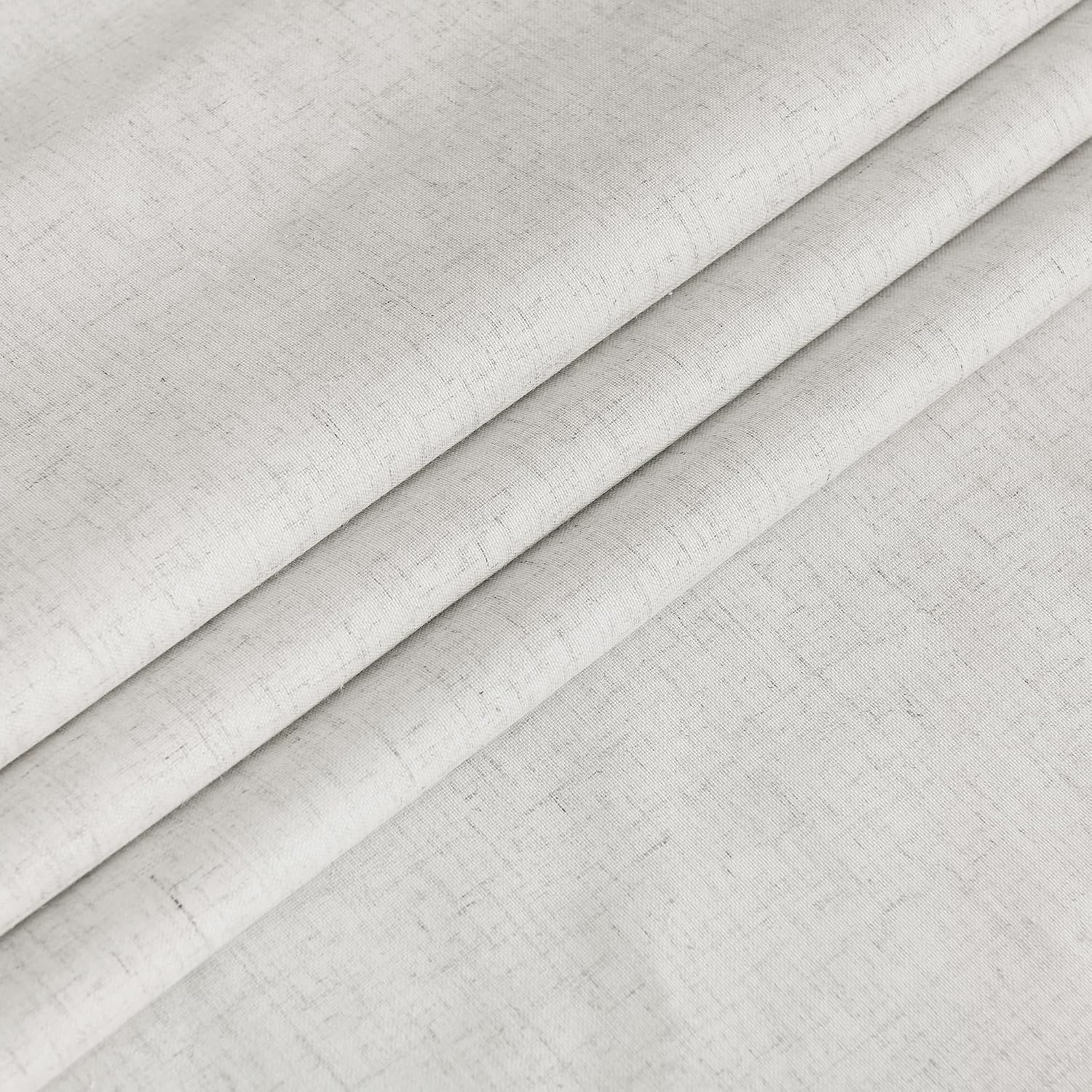 image:imageNICETOWN Grey Blackout French Door Curtain Thermal Insulated Window CoverIvory White