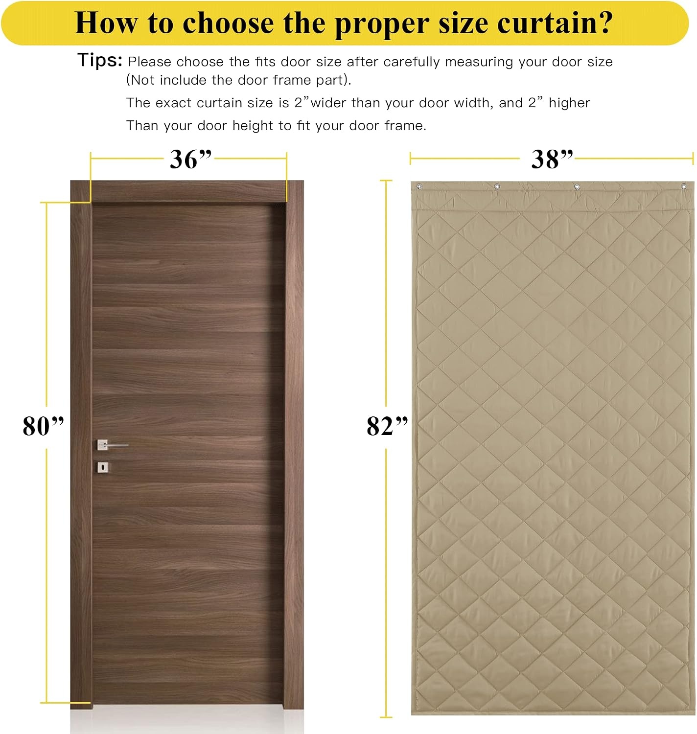 image:imageNICETOWN Grey Blackout French Door Curtain Thermal Insulated Window CoverTaupe