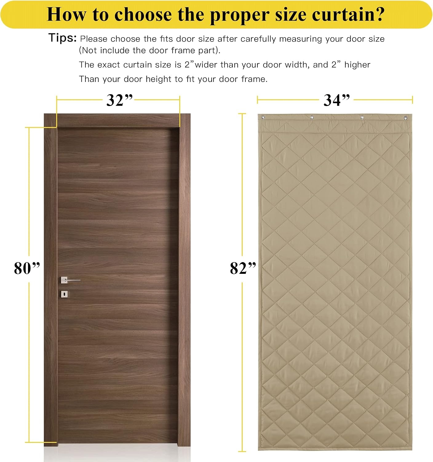 image:imageNICETOWN Grey Blackout French Door Curtain Thermal Insulated Window CoverTaupe