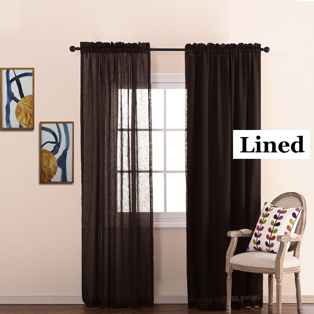 image:imageNICETOWN White Blackout Curtain Liners for Window Noise Reducing Light Blocking Liner for 84 inch Curtains Set of 2 Each is 27 x 80 Hooks Included Greyish WhiteBlack