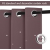 NICETOWN Blue Hollow Star Blackout Kids Curtain, 1 Panel, W52 x L63(Dry Rose)
