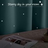 NICETOWN Blue Hollow Star Blackout Kids Curtain, 1 Panel, W52 x L63(Greyish Blue)