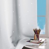 NICETOWN Blue Hollow Star Blackout Kids Curtain, 1 Panel, W52 x L63(Greyish White)