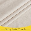 NICETOWN Grey Blackout French Door Curtain Thermal Insulated Window Cover(Beige)
