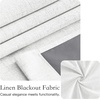 NICETOWN Grey Blackout French Door Curtain Thermal Insulated Window Cover(Birch)