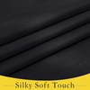 NICETOWN Grey Blackout French Door Curtain Thermal Insulated Window Cover(Black)
