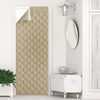 NICETOWN Grey Blackout French Door Curtain Thermal Insulated Window Cover(Brown)