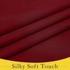 NICETOWN Grey Blackout French Door Curtain Thermal Insulated Window Cover(Burgundy Red)