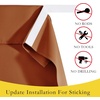 NICETOWN Grey Blackout French Door Curtain Thermal Insulated Window Cover(Burnt Orange)
