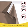 NICETOWN Grey Blackout French Door Curtain Thermal Insulated Window Cover(Cappuccino)