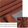 NICETOWN Grey Blackout French Door Curtain Thermal Insulated Window Cover(Caramel)