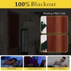NICETOWN Grey Blackout French Door Curtain Thermal Insulated Window Cover(Caramel)