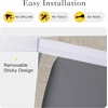 NICETOWN Grey Blackout French Door Curtain Thermal Insulated Window Cover(Cream)