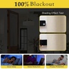 NICETOWN Grey Blackout French Door Curtain Thermal Insulated Window Cover(Cream)