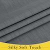 NICETOWN Grey Blackout French Door Curtain Thermal Insulated Window Cover(Dark Grey)
