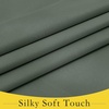 NICETOWN Grey Blackout French Door Curtain Thermal Insulated Window Cover(Dark Mallard)