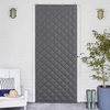 NICETOWN Grey Blackout French Door Curtain Thermal Insulated Window Cover(Gray)