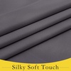 NICETOWN Grey Blackout French Door Curtain Thermal Insulated Window Cover(Grey)