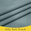 NICETOWN Grey Blackout French Door Curtain Thermal Insulated Window Cover(Greyish Blue)