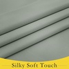 NICETOWN Grey Blackout French Door Curtain Thermal Insulated Window Cover(Greyish Green)