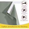 NICETOWN Grey Blackout French Door Curtain Thermal Insulated Window Cover(Greyish Green)