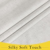 NICETOWN Grey Blackout French Door Curtain Thermal Insulated Window Cover(Ivory White)
