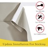 NICETOWN Grey Blackout French Door Curtain Thermal Insulated Window Cover(Light Flaxen)