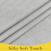 NICETOWN Grey Blackout French Door Curtain Thermal Insulated Window Cover(Light Grey)