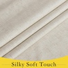 NICETOWN Grey Blackout French Door Curtain Thermal Insulated Window Cover(Natural)