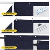 NICETOWN Grey Blackout French Door Curtain Thermal Insulated Window Cover(Navy Blue)