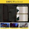 NICETOWN Grey Blackout French Door Curtain Thermal Insulated Window Cover(Oatmeal)
