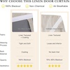 NICETOWN Grey Blackout French Door Curtain Thermal Insulated Window Cover(Oatmeal)