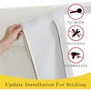 NICETOWN Grey Blackout French Door Curtain Thermal Insulated Window Cover(Off White)