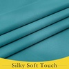 NICETOWN Grey Blackout French Door Curtain Thermal Insulated Window Cover(Peacock Teal)