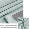 NICETOWN Grey Blackout French Door Curtain Thermal Insulated Window Cover(Seafoam Green)