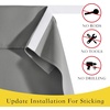 NICETOWN Grey Blackout French Door Curtain Thermal Insulated Window Cover(Silver/Gray)